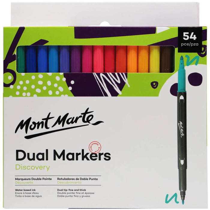 Mont Marte Dual Tip Markers 54pc