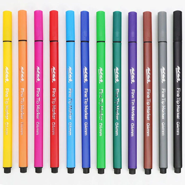 Mont Marte Fine Tip Markers 12pc