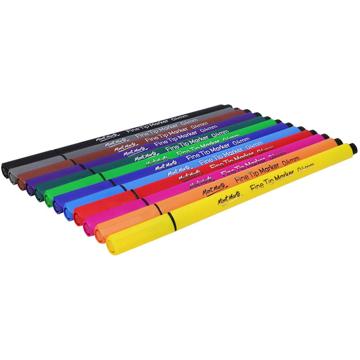 Mont Marte Fine Tip Markers 12pc