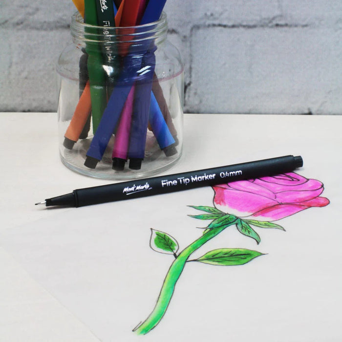 Mont Marte Fine Tip Markers 12pc