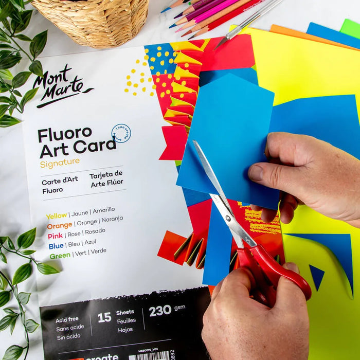 Mont Marte Fluoro Art Card A3