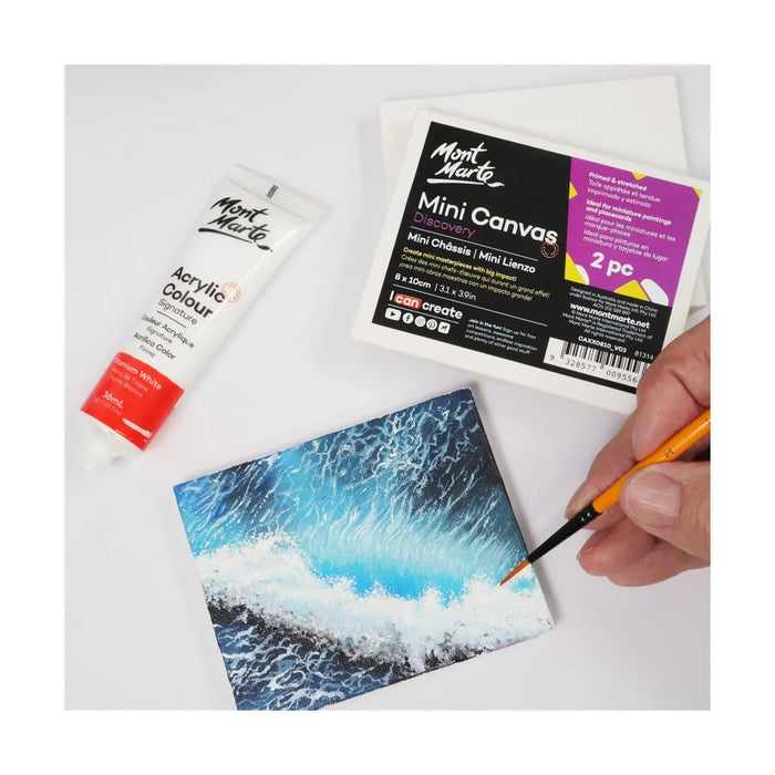 Mont Marte Mini Canvas 8x10cm 2pc