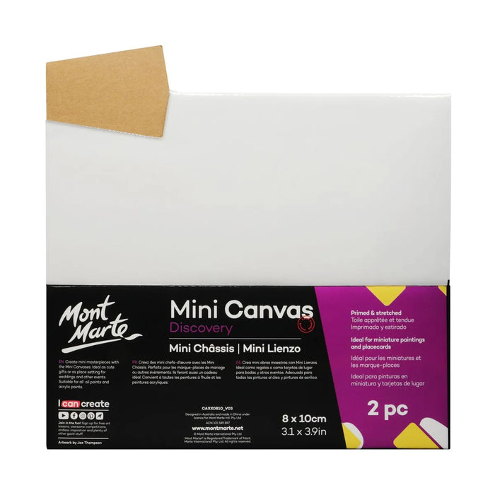 Mont Marte Mini Canvas 8x10cm 2pc