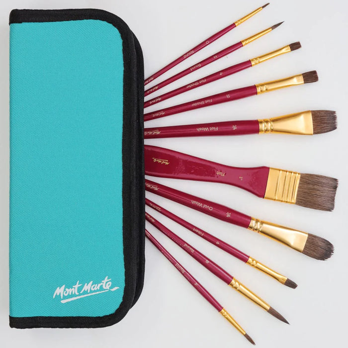 Mont Marte Watercolour Brush Set 11pc