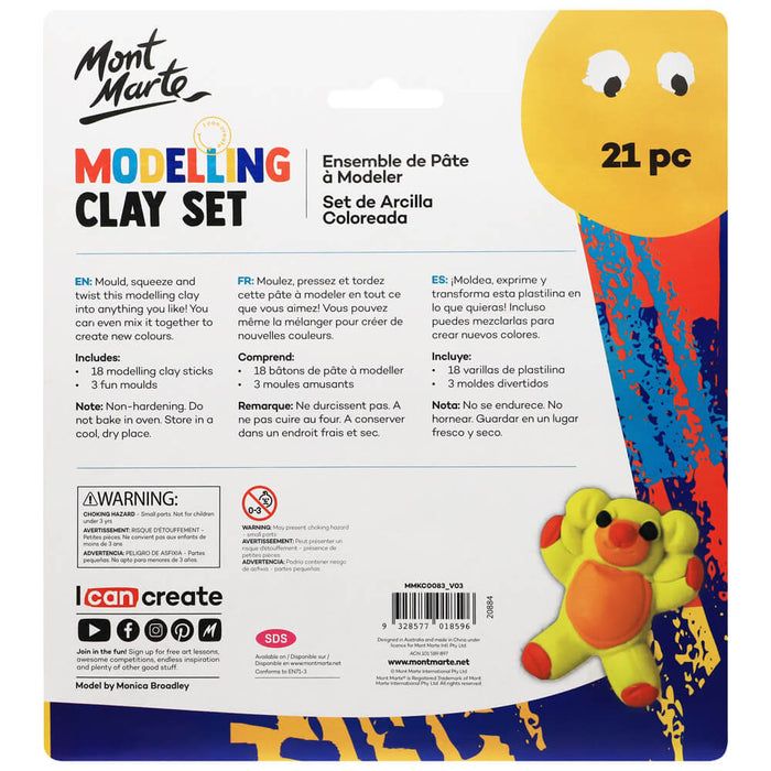 Mont Marte Modelling Clay 21pc