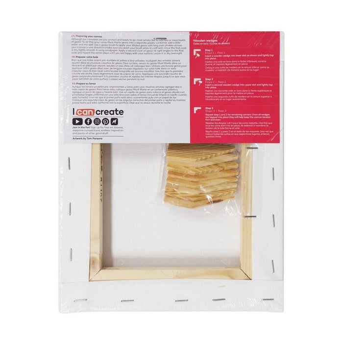 Mont Marte Canvas Pine Frame Single Thickness 20x25cm