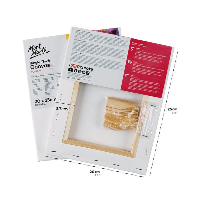 Mont Marte Canvas Pine Frame Single Thickness 20x25cm