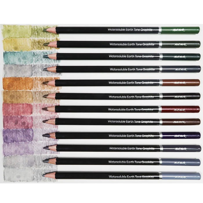 Mont Marte Graphite Earth Tones 12pc